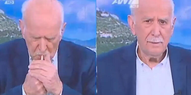 Γιώργος Παπαδάκης: Απίθανη γκάφα στον ΑΝΤ1 – Τον έδειξαν να καπνίζει στον αέρα