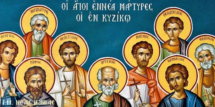 Άγιοι Εννέα Μάρτυρες εν Κυζίκω: Τιμά τη μνήμη τους η Εκκλησία σήμερα (28/04)