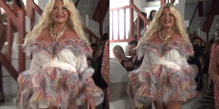 Σιγά μη σκάσει για τον Πατούλη η Μαρίνα Σταυράκη: Το κοντό της φόρεμα έκανε άπαντες στη Μύκονο να… γυρίσουν τα κεφάλια τους