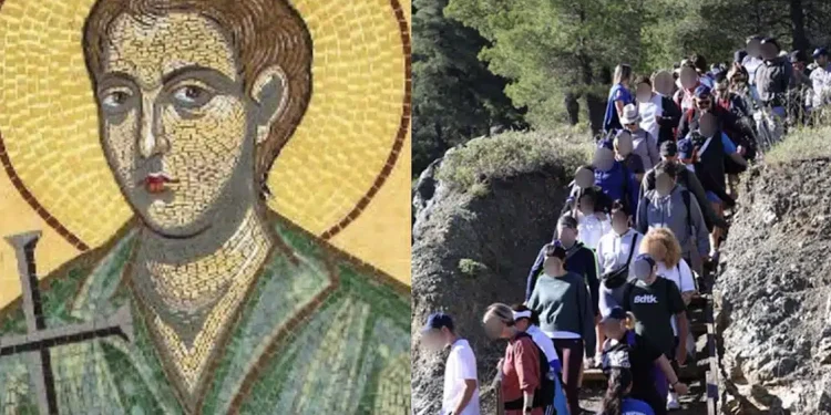 Εύβοια: Χιλιάδες κόσμου περπατούν 20 χιλιόμετρα για τάμα στον Άγιο Ιωάννη Ρώσο