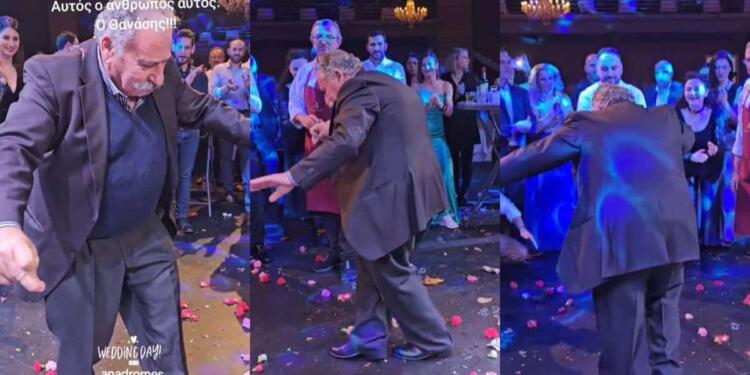 Γεια σου πεθερέ μάγκα: Ο πατέρας του γαμπρού χόρεψε βαρβάτο ζεϊμπέκικο παλαιάς κοπής και τρέλανε τους πάντες! (video)