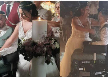 Εύβοια: Η Συγκίνηση στον γάμο του 26χρονου Γιάννη που είχε πέσει για τον σταυρό στην Αμάρυνθο και έμεινε παράλυτος