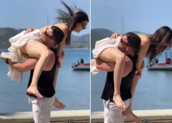 Μελίνα Νικολαΐδη: Λιώνει στην αγκαλιά του γυμνασμένου συντρόφου της στη Μυτιλήνη – Το τρυφερό βίντεο