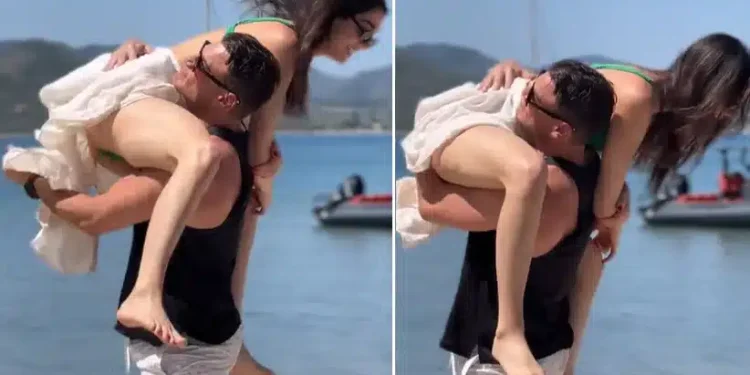 Μελίνα Νικολαΐδη: Λιώνει στην αγκαλιά του γυμνασμένου συντρόφου της στη Μυτιλήνη – Το τρυφερό βίντεο