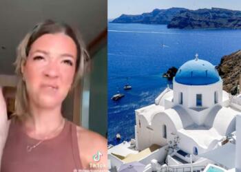 «Ειλικρινά αυτό ήταν το χειρότερο νησί που έχω βρεθεί, το χειρότερο μέρος, την μίσησα»: Τσέχα TikToker ξεφτιλίζει την Σαντορίνη!