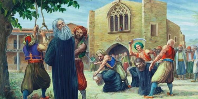 Σαν σήμερα, 09 Ιουλίου 1821: Οι Τούρκοι προχωρούν σε σφαγές στην Κύπρο – Απαγχονίζεται ο Αρχιεπίσκοπος Κυπριανός κι αλλοι 433 επιφανείς Κύπριοι