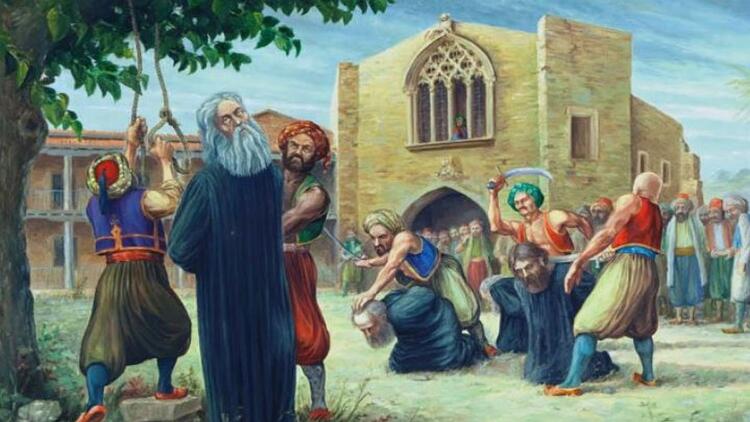 Σαν σήμερα, 09 Ιουλίου 1821: Οι Τούρκοι προχωρούν σε σφαγές στην Κύπρο – Απαγχονίζεται ο Αρχιεπίσκοπος Κυπριανός κι αλλοι 433 επιφανείς Κύπριοι