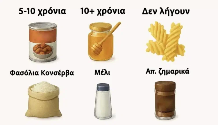 30 τρόφιμα που πρέπει να έχετε στο ντουλάπι σας και έχουν εξαιρετικά μεγάλη διάρκεια ζωής