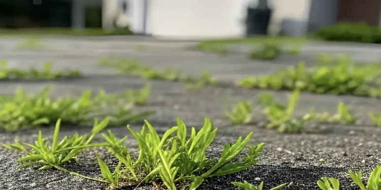 Σήμερα το ανακάλυψα αυτό. Η γιαγιά μου έμαθε πως να απαλλαγώ από τα αγριόχορτα στο πεζοδρόμιο με μηδέν προσπάθεια