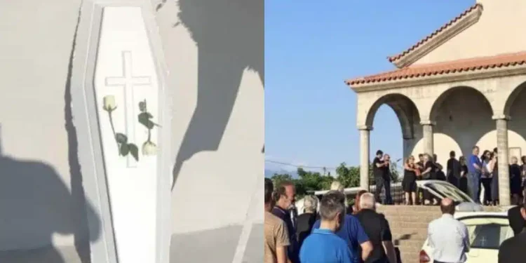 Αγρίνιο: Θρήνος στην κηδεία της 2χρονης Αλεξάνδρας που παρασύρθηκε από το αγροτικό όχημα του πατέρα της