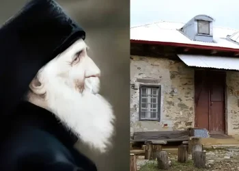 Το αγıασμένο κελί του Αγίου Παϊσίου στον Τίμιο Σταυρό