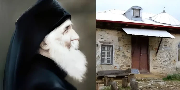 Το αγıασμένο κελί του Αγίου Παϊσίου στον Τίμιο Σταυρό
