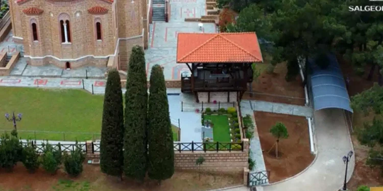 Ο τάφος του Αγίου Παϊσίου σε μοναδικές εικόνες από ψηλά