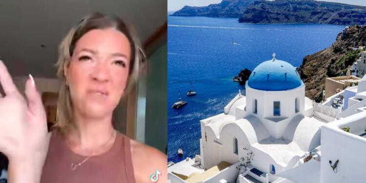 «Ειλικρινά αυτό ήταν το χειρότερο νησί που έχω βρεθεί, το χειρότερο μέρος, την μίσησα»: Τσέχα TikToker ξεφτιλίζει την Σαντορίνη!