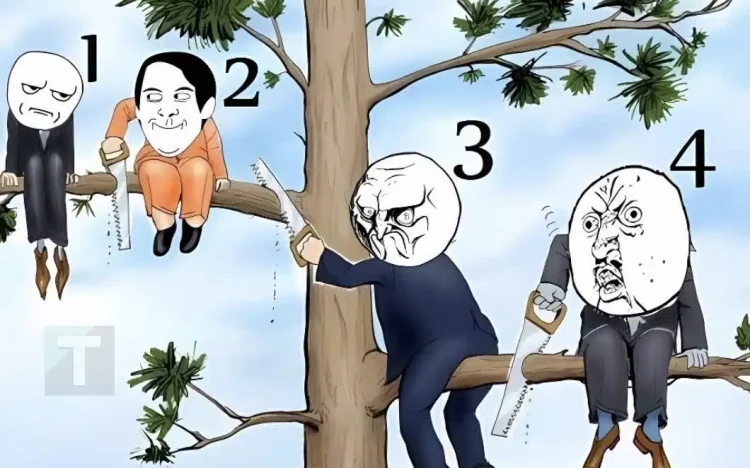 Ποιος είναι ο λιγότερο έξυπνος στην εικόνα;