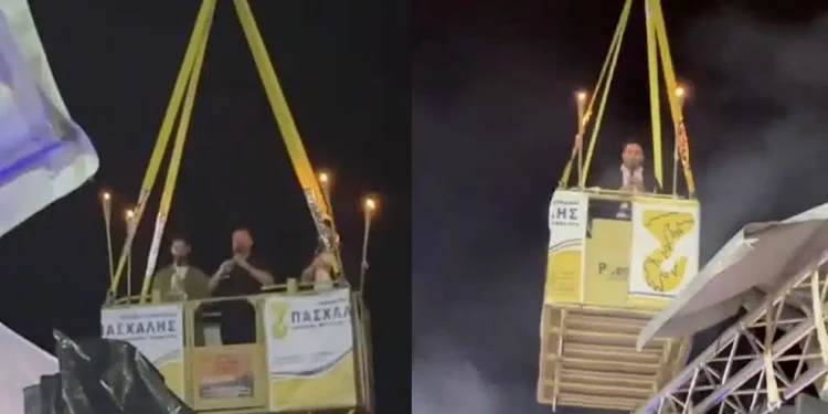 Μόνο στην Ελλάδα αυτά: Κλαρίνα κατέφθασαν με… γερανό σε πανηγύρι