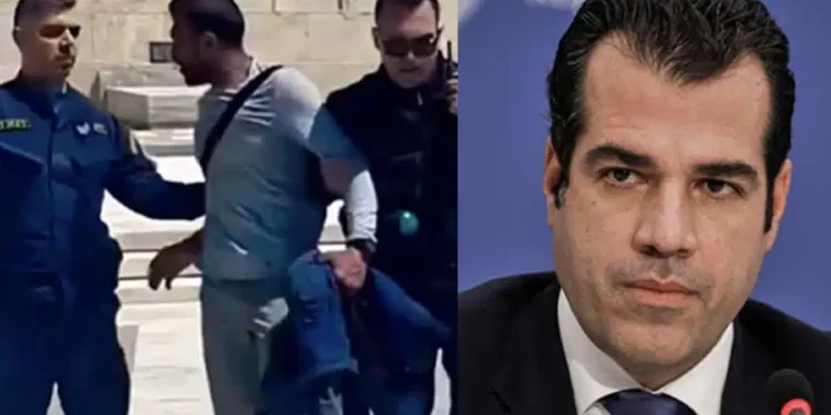 Μετανάστης επιτέθηκε σε Εύζωνες – Έξαλλος ο Θάνος Πλεύρης τον στέλνει πίσω στην χώρα του