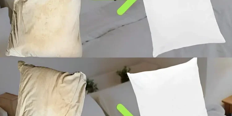 Πώς να καθαρίσετε τα βρώμικα μαξιλάρια για να είναι λευκά και να μυρίζουν ωραία