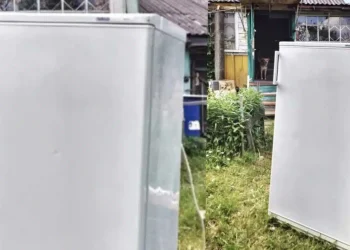 Ένας από τους γείτονές μου αποφάσισε να δώσει νέα ζωή στο παλιό του ψυγείο αντί να το πετάξει