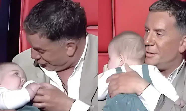 The Voice: Ο Μαζωνάκης πήρε στην αγκαλιά του μωρό και το τάισε – Πως αντέδρασαν όλοι στο πλατό
