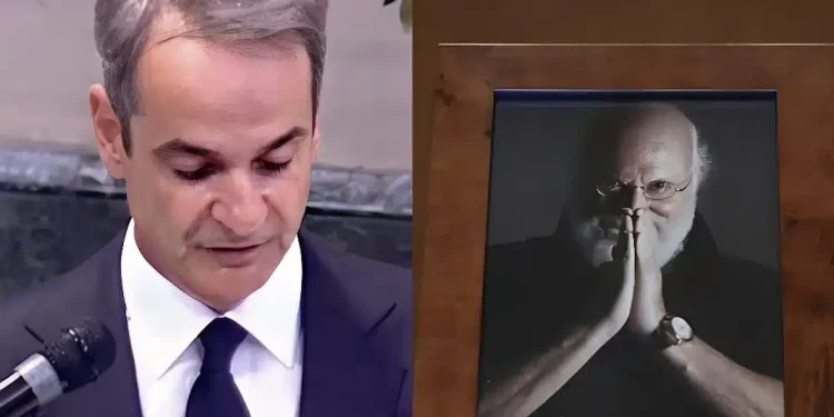 Mε σπασμένη φωνή ο επικήδειος Μητσοτάκη για τον Διονύση Σαββόπουλο: «Νιόνιο μας, θα σε αποχαιρετήσω με ένα μεγάλο ευχαριστώ»
