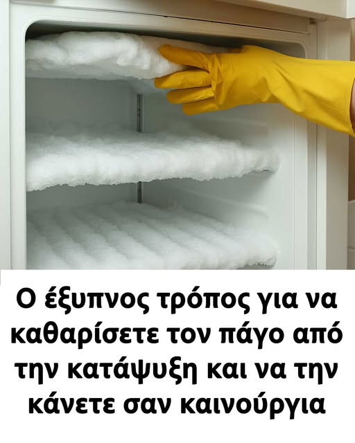 O έξυπνος τρόπος για να καθαρίσετε τον πάγο από την κατάψυξη και να την κάνετε σαν καινούργια