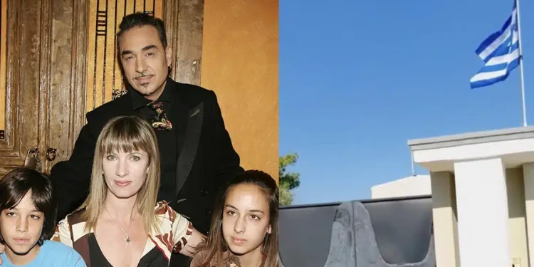 Θρήνος για τον Νότη – Αυτό είναι το αρχοντικό του που πενθεί τώρα την απώλεια της συζύγου του – Η ελληνική σημαία κυματίζει πένθιμα στην είσοδο