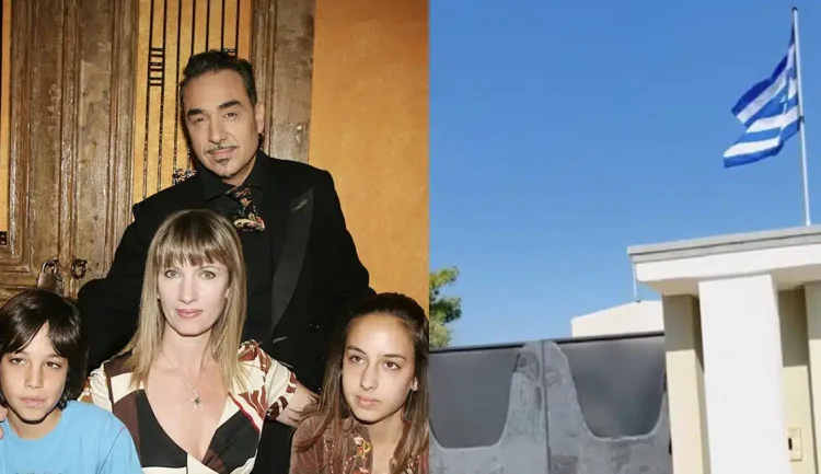 Θρήνος για τον Νότη – Αυτό είναι το αρχοντικό του που πενθεί τώρα την απώλεια της συζύγου του – Η ελληνική σημαία κυματίζει πένθιμα στην είσοδο