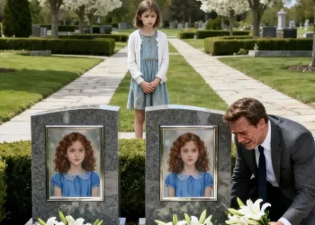 Ένας συντετριμμένος εκατομμυριούχος επισκεπτόταν τους τάφους των κορών του κάθε Σάββατο — μέχρι που ένα φτωχό μικρό κορίτσι έδειξε τις ταφόπλακες και ψιθύρισε: «Κύριε… ζουν στο δικό μου δρόμο»