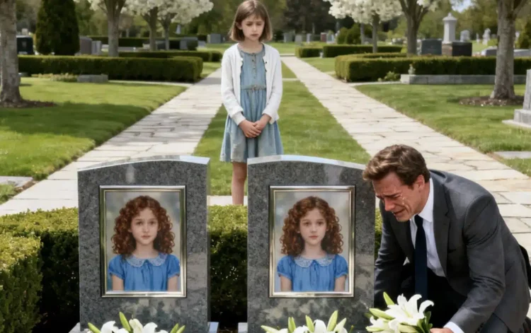 Ένας συντετριμμένος εκατομμυριούχος επισκεπτόταν τους τάφους των κορών του κάθε Σάββατο — μέχρι που ένα φτωχό μικρό κορίτσι έδειξε τις ταφόπλακες και ψιθύρισε: «Κύριε… ζουν στο δικό μου δρόμο»