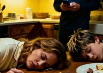 Ο σύζυγός μου μας μαγείρεψε και αμέσως αφού φάγαμε με τον γιο μου, καταρρεύσαμε