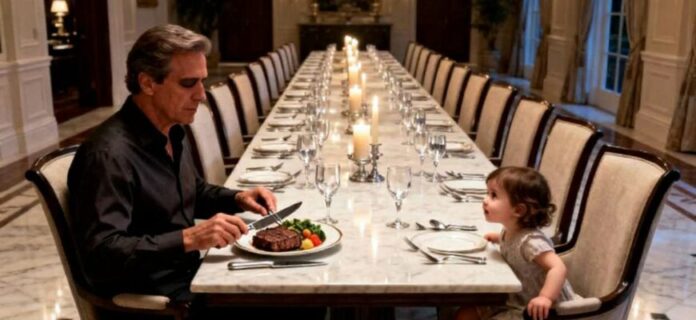Επτά χρόνια πριν, ο τυφλός δισεκατομμυριούχος έτρωγε δείπνο μόνος… Μέχρι που ένα μικρό κορίτσι άλλαξε τα πάντα.