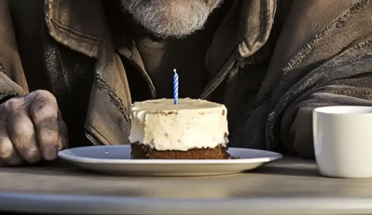 Άστεγος μου ζήτησε να του αγοράσω καφέ στα γενέθλιά του — Λίγες ώρες αργότερα, καθόταν δίπλα μου στην Πρώτη Θέση.