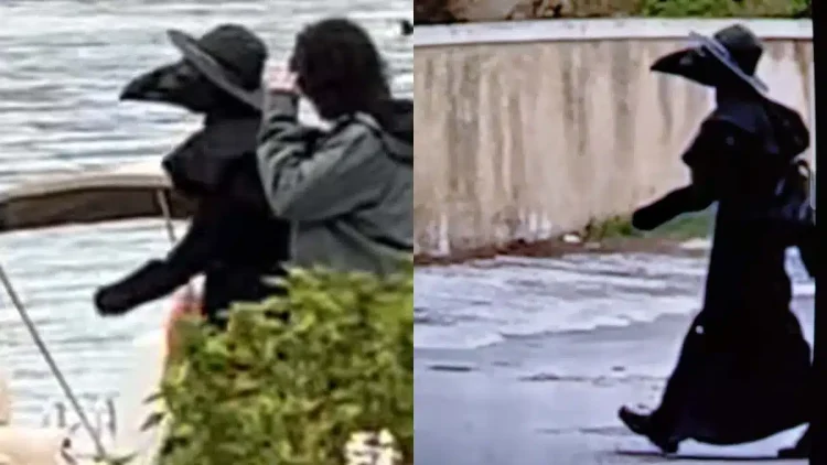 Μυστήριο στο Πόρτο Ράφτη: Παράξενος τύπος κυκλοφορεί με μαύρη στολή και… ράμφος