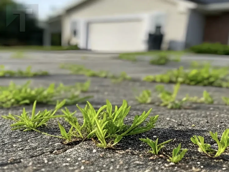 Σήμερα το ανακάλυψα αυτό. Η γιαγιά μου έμαθε πως να απαλλαγώ από τα αγριόχορτα στο πεζοδρόμιο με μηδέν προσπάθεια