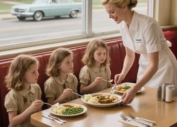 Για δέκα χρόνια, τάιζε κρυφά τρία άστεγα κορίτσια — χρόνια αργότερα, ένα μαύρο αυτοκίνητο σταμάτησε έξω από το σπίτι της…