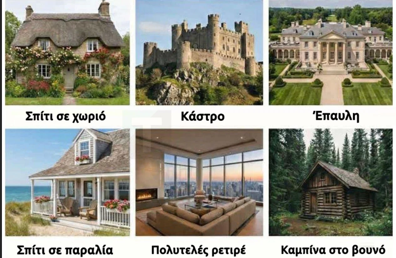 Πρέπει να επιλέξεις μόνο ένα σπίτι για να ζήσεις για το υπόλοιπο της ζωής σου: Η απάντησή σου αποκαλύπτει τα πάντα για σένα