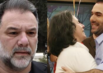 Με τον γιο του στην κηδεία της μαμάς του – Οι φωτογραφίες που ανέβασε η πρώην σύντροφός του