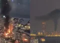 Φωτιά σε πολυτελές ξενοδοχείο του Ντουμπάι μετά από ιρανική πυραυλική επίθεση