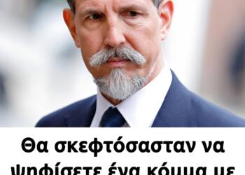 Θα σκεφτόσασταν να ψηφίσετε ένα κόμμα με υποψήφιο τον Παύλο Ντε Γκρες;
