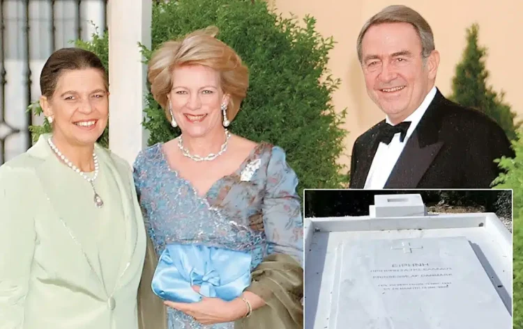 Πριγκίπισσα Ειρήνη: Αποκαλύφθηκε η μαρμάρινη πλάκα στον τάφο της δίπλα στον τέως βασιλιά Κωνσταντίνο