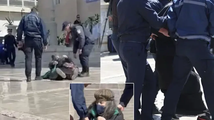 Χαμός με την Ελένη Λουκά στην κηδεία της Μαρινέλλας – Ξάπλωσε κάτω και φώναζε