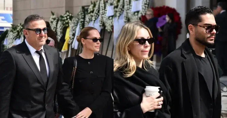 Κηδεία Μαρινέλλας: Αντώνης Ρέμος με Υβόννη Μπόσνιακ και Χρήστος Μάστορας με Γαρυφαλλιά Καληφώνη στο τελευταίο «αντίο»