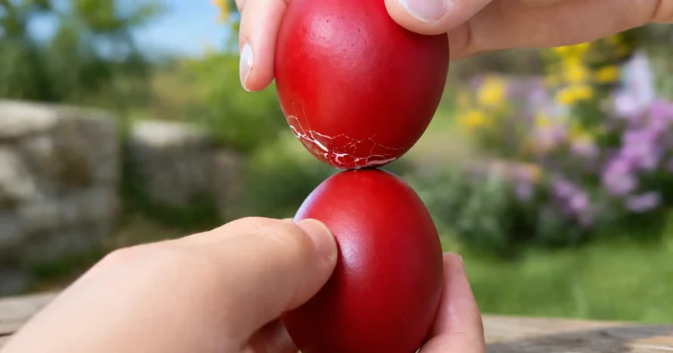 Πάσχα: Γιατί τσουγκρίζουμε τα κόκκινα αυγά – Το νόημα πίσω από το έθιμο