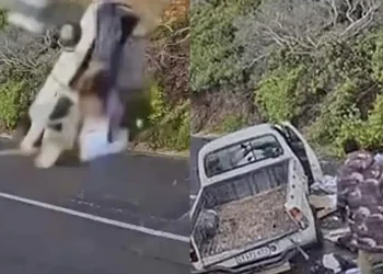 Είχε Άγιο: Φορτηγάκι χωρίς φρένα έπεσε από γκρεμό και ο οδηγός βγήκε αλώβητος