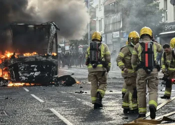 Χάος στο Μπέλφαστ: Φλέγεται η πόλη μετά την επίθεση Σουδανού στον 40χρονο – Διαδηλωτές καίνε σπίτια μεταναστών