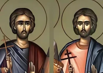 Σήμερα γιορτάζουν οι δυο Άγιοι που ένας ήταν ο υπηρέτης του και τους αποκεφάλισαν