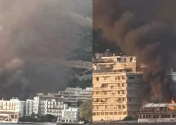 Λουτράκι: Φωτιά σε εγκαταλελειμμένο ξενοδοχείο δίπλα σε σπίτια