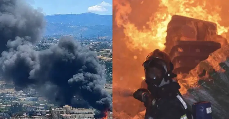 Μεγάλη φωτιά σε εργοστάσιο στο Ηράκλειο – Έχουν καεί σπίτια, μήνυμα του 112 – «Παραμείνετε στα σπίτια σας»