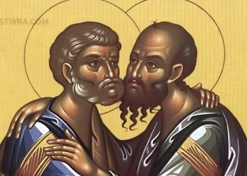 Σήμερα γιορτάζουν οι δυο μεγάλοι και σπουδαίοι Άγιοι που ο ένας σταυρώθηκε και ο άλλος αποκεφαλίστηκε
